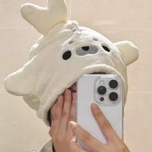 新款卡通海豹造型干发帽，强效吸水速干不褪色洗发干发毛巾 - 彩色 - 查看 6