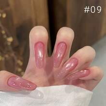 MIANEL GEL 10毫升 2026新款草莓冰茶猫眼凝胶指甲油,肤色美白闪粉玻璃珠猫眼美甲用品 - 彩色 - 查看 22