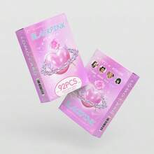 92张/套贺卡（60张卡片+32张贴纸），双面LOMO卡片书签，节日和圣诞节礼物 - 彩色 - 查看 9