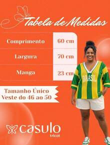 Women's Plus Size Knit Blouse, Brazil Polyester Cutout T-Shirt, World Cup Knit, Summer - 藍色 - 查看 2