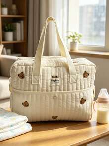 Bolso cambiador de pañales de gran capacidad para bebés recién nacidos niños y niñas, bolso de viaje acolchado para almacenamiento de pañales para mamá y papá - Multicolor - Ver 11