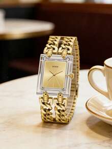 Relógio de pulso casual de aço inoxidável GUESS GW0669L1 - Ouro - Ver 8