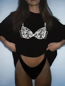 Women T-Shirts - Black - View 2