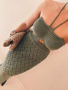 Calateia Knit Dress - Verde - Ver 3