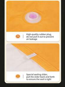 10pcs/1pc Yellow Duck Vacuum Compression Bags, Large Capacity Clothing Storage Compression Bags, Foldable Thickened Vacuum Storage Bags, Moisture-Proof Waterproof Space-Saving,Multiple Sizes Available, Vacuum Storage Bags Storage Bag Travel Essential - View 5