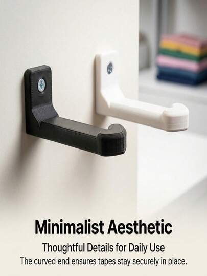 5pcs Robust Wall-Mounted Tape Dispenser Organizer, Corrosion-Resistant Storage Rack, Reliable Hanging Utility Hook, Versatile For Various Settings Including Washi Tape, Workshop, Craft Room, Garage Tool Organization, Kitchen, And Office