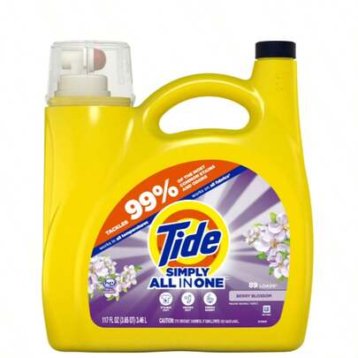  Tide Simply Liquid Laundry Detergent Berry Blossom Scent 117 Fl Oz 89 Loads Everyday Clean Fresh Formula