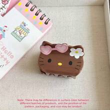 SANRIO 1个Hello Kitty卡通亚克力发夹，适合学生佩戴，可作为发夹和配饰。还包含可爱的卡通女士发夹，非常适合度假和时尚搭配。适合秋季、旅行和造型。 - KT - 查看 17