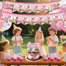 Axolotl Birthday Party Decorations, Banner Balloon Cake Cup Paper Cupcake Top And Center Decoration Spiral Hanging Ornaments - Kỳ nhông Mexico - Xem 7