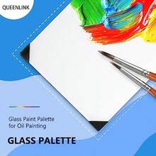 Glass Palette For Oil Painting 12 X 9 Inches Paint Mixing Palette For Acrylic Painting Ultra White Painting Supplies For Use With All Art Media Artists Adults - 1 Pack - 1pcwhite - View 2