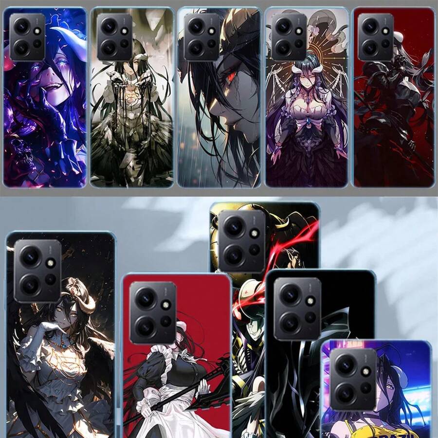 Albedo Overlord Phone Case For Note 14 15 Pro 5G 13 12 Pro Plus 11 11T 11E 11S 10 Pro 10S 9 9S Cover Cell Clear TPU Capa C - QLL642-5 - 查看 1