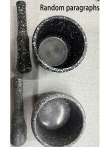 1pc Granite Texture Garlic Press, Mortar And Pestle, Chili Pepper Grinder, Manual Garlic Crusher, Plastic Pepper Mill, Kitchen Gadget, Kitchenware - Dark Grey - View 7