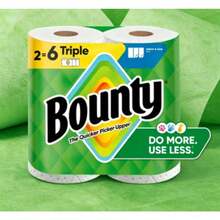 Bounty Brand White Tearable Kitchen Paper Towels, With Strong Water Absorption, Are Packed In Three Layers Per Roll, With 123 Sheets Per Roll. - Default - View 7