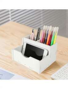 7-Layer Desktop Paper File Organizer, White File Rack Desk Organizer, Stackable Paper Tray For Home, Office, School, Classroom - White - View 3