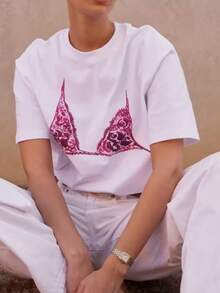 Women T-Shirts - [White] - View 7