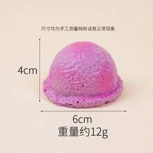 2026 New Arrival 1pc Summer Soft Squishy Ice Cream Ball Toy, Suitable For Parties, Birthdays, Summer Gifts, Perfect Gifts, Graduation Gifts - Multicolor - View 13
