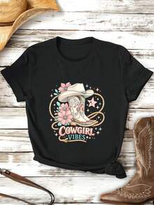 Women T-Shirts - Black - View 2