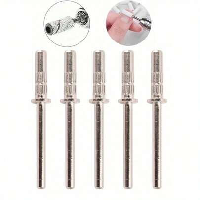 3 piezas Bandas de lima de uñas con cabezales de pulido, Brocas cónicas pequeñas para lima de uñas, 3.1mm, para bandas de lijado de uñas, accesorios para pulidora eléctrica de uñas, lima de uñas, pulidora y herramientas de manicura