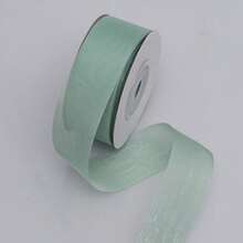 1 Roll Silk Milk Silk Ribbon/Transparent Chiffon Ribbon/Floral & Gift Wrapping Ribbon, Material For Making Hair Accessories Bow Tie, Gift Box Decoration - A - View 16