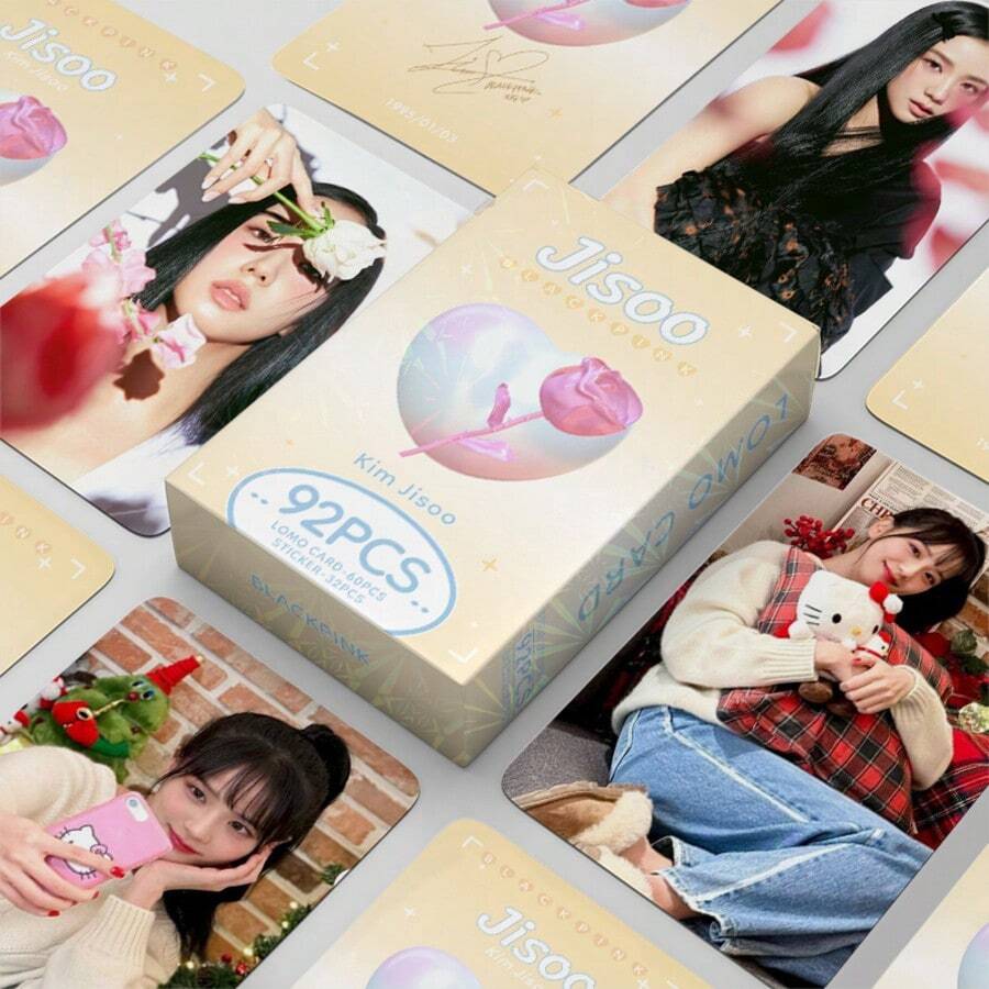 Bộ 92 món (60 thiệp + 32 sticker), thiệp LOMO hai mặt, thiệp chúc mừng, bookmark, quà tặng ngày lễ và Giáng sinh. - Bộ - Xem 1