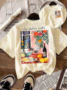 Women T-Shirts - [White] - View 7