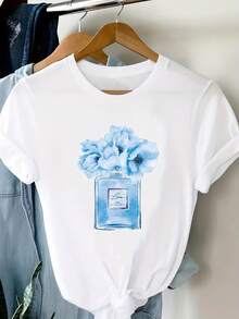 Women T-Shirts - [White] - View 6