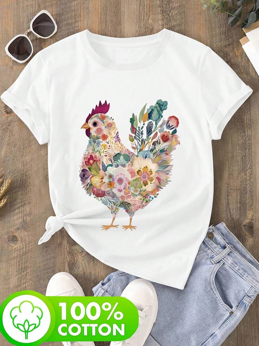 Women T-Shirts - [White] - View 1