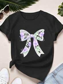 Women T-Shirts - Black - View 2