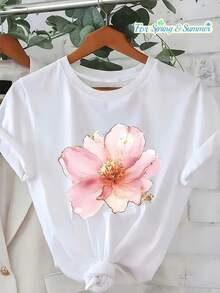 Women T-Shirts - [White] - View 2