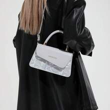 2026 Bolso bandolera de cuero genuino, diseño minimalista para uso diario. - Rojo - Ver 5