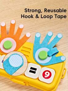 Tactile Finger Counting Math Toy Suitable For Toddlers, Montessori Board For Learning Addition And Subtraction Through Touch, Preschool Learning Activity For 3-5 Years Old, Kindergarten STEM Education Set - Multicolor - View 12