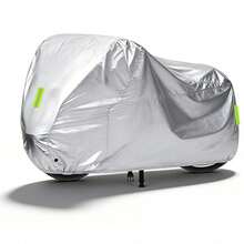 Motorcycle Cover, UV-Resistant And Dust-Proof Heavy-Duty Motorcycle Cover With A Lock Hole-The Ideal Choice For Outdoor Motorcycle/Bicycle Storage. 190T Universal - A - View 7