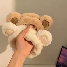 1 chiếc băng đô hình gấu bông dễ thương dùng khi rửa mặt, băng đô hoạt hình cho bé gái. - nhiều màu - Xem 2