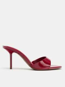 2026 Spring/Summer New Women Shoes, Mule Shoes Style With Medium/Low Heels - Red - View 3