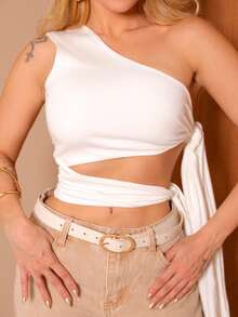 Knitted Fabric Holiday Night Bachelorette Party Trip - 白色 - 查看 4