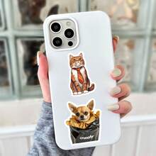Juego de 100 piezas de pegatinas de animales lindos, pegatinas de vinilo impermeables para diarios, álbumes de fotos, portátiles, botellas de agua, pegatinas de gatos, perros y mascotas lindas adecuadas para niños, adolescentes, adultos y amantes de los animales - Multicolor - Ver 7