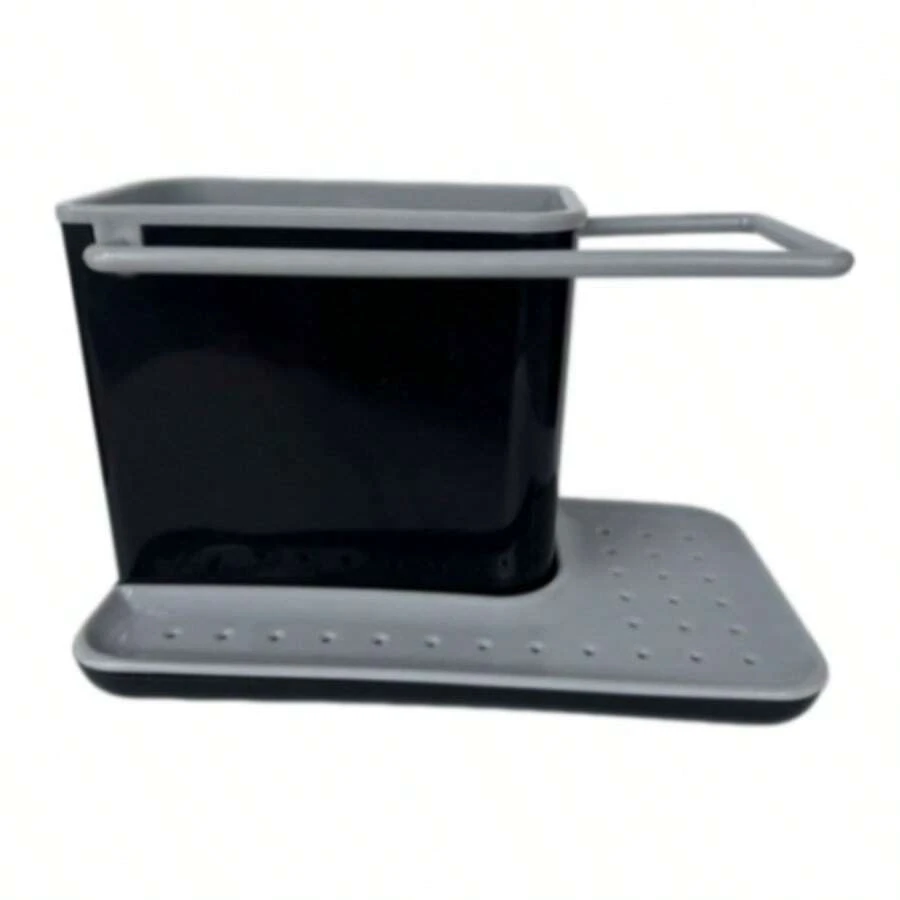 1pc Multi-Function Kitchen Storage Rack, Countertop Spice & Utensil Organizer - Multicolor - View 1