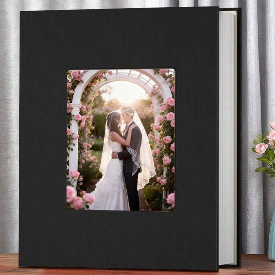 Album Foto Berkualitas Tinggi, Ukuran 6 Inci, Kapasitas 200 Kantong, Cocok untuk Foto Horizontal dan Vertikal, Pilihan Ideal untuk Keluarga, Pernikahan, dan Perjalanan - 1PC - View 1