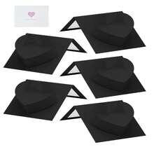 Gift Boxes Cardboard Heart Shaped Mache Flowers Packaging Strawberries Sweets Gift Box With Clear Lid Set(Black) - View 13