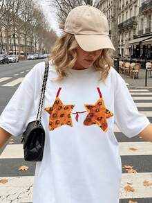 Women T-Shirts - [White] - View 1