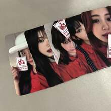 1张软萌5件装女团照片卡，粉丝收藏卡，双面光面印刷 - 彩色 - 查看 5