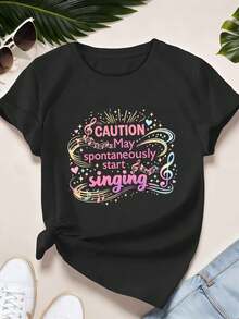 Women T-Shirts - Black - View 2