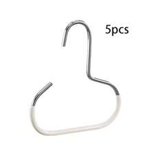 5pcs Hat Hanger Hooks, Non-Slip Organizer Hooks, Creative Round Stainless Steel Hooks For Closet, Suitable For Hats, Belts, Scarves, Lingerie - Multicolor - View 9