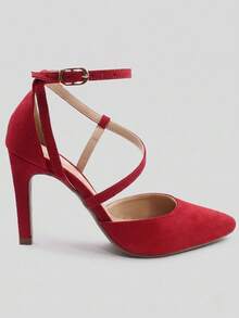 Women Heeled Sandals - Rojo - Ver 3