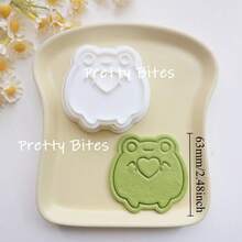 Love Frog Cookie Embossing Stamp Biscuit Mold Cute Animal Frog Cookie Cutter Baking Biscuit Cutters Kitchen Baking Pastry Tools - White - View 9