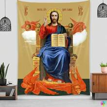 Jesus TapestryEaster Christmas Manger Wall Decoration Christian Believers Wise Men Wall Hanging For Room Decor Icon Of Christ2026 - 13 - View 12