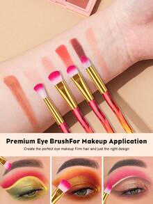 10pcs Makeup Brush Set, Suitable For Daily Makeup, Can Be Given As Gift To Girlfriend - Multicolor - View 4