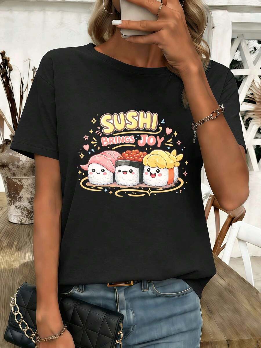 Women T-Shirts - Black - View 1