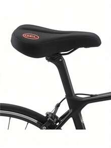 1pc Extra Large & Wide Bicycle Silicone Seat Cover, Thickened Mountain/Electric Bike Saddle Cushion - Multicolor - View 8