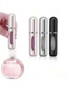 1/2pc 5ML Refillable Perfume Bottles, Refillable Perfume Atomizer Bottles, Perfume Travel Spray Bottles, Mini Portable Empty Liquid Containers, Refillable Perfume Decanting Bottles, Cosmetic Bottles, Travel Essentials, Beach Travel Organizers, Back To School - Multicolor - View 5